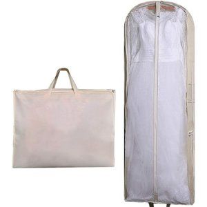 63" Bridal Wedding Gown Dress Garment Bag Extra Large Foldable Portable Travel